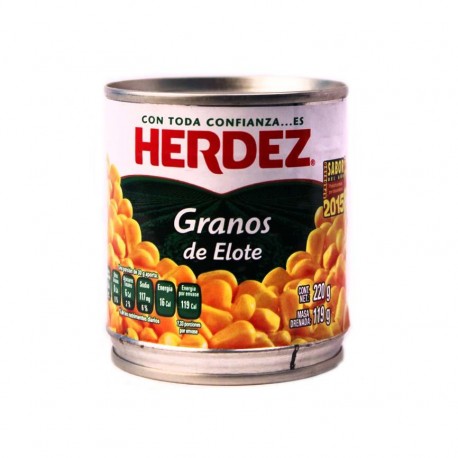 ELOTE EN GRANO HERDEZ LATA 220 g