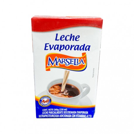 LECHE EVAPORADA MARSELLA BRICK 250 ml