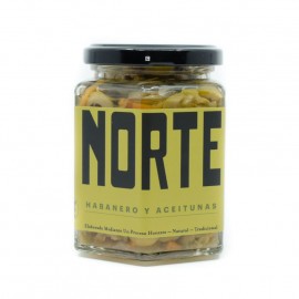 ACEITUNAS C/HABANERO SALSA NORTE PZ 270 g