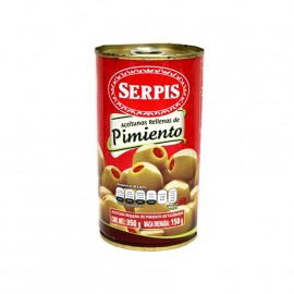 ACEITUNAS C/PIMIENTO SERPIS LATA 350 g