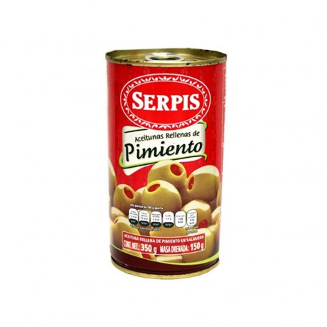 ACEITUNAS C/PIMIENTO SERPIS LATA 350 g