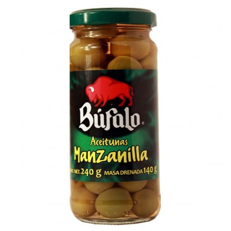 ACEITUNAS MANZANILLA BUFALO FCO 240 g