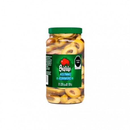 ACEITUNAS REBANADAS BUFALO FCO 220 g