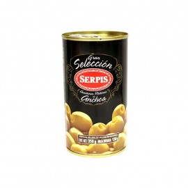 ACEITUNAS RELLENAS DE ANCHOAS SERPIS 350 g