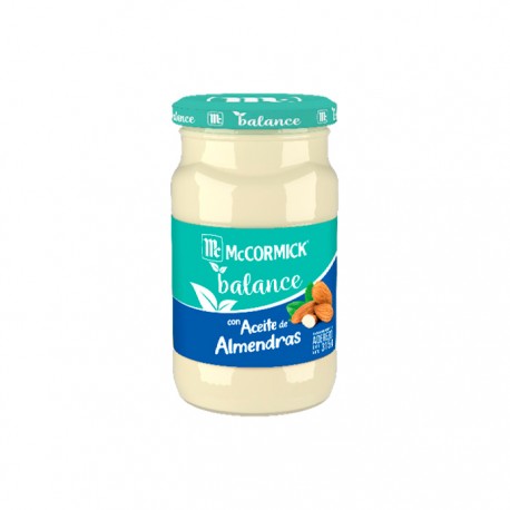 ADEREZO DE MAYONESA C/ACEITE DE ALMENDRAS MCCORMICK FRASCO 315 g