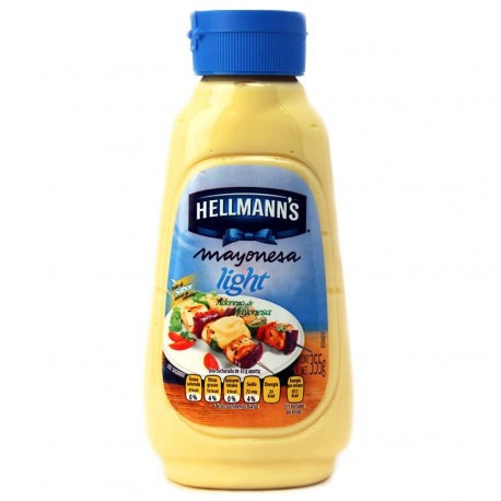 ADEREZO DE MAYONESA LIGHT SQUEEZABLE HELLMANNS BOT 355 g