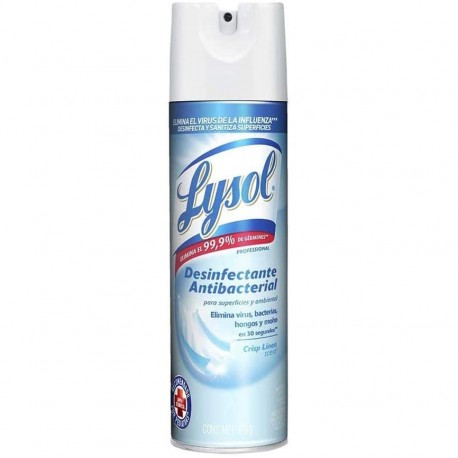 AEROSOL DESINFECTANTE ANTIBACTERIAL CRISP LINEN LYSOL PZ 475 g