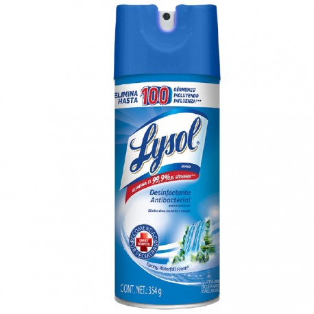 AEROSOL DESINFECTANTE ANTIBACTERIAL SPRING WATERFALL LYSON PZ 475 g