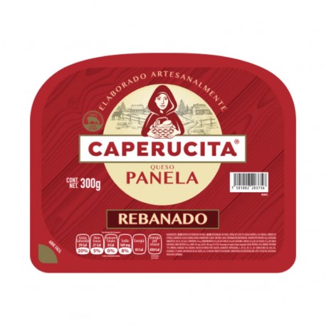 QUESO PANELA REBANADO CAPERUCITA PZ 300 g