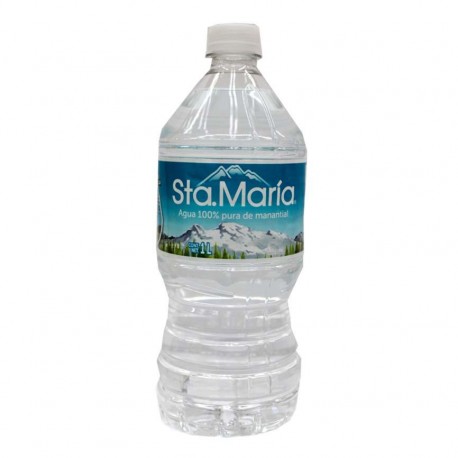 AGUA PURA DE MANANTIAL STA. MARIA BOTELLA 1 L