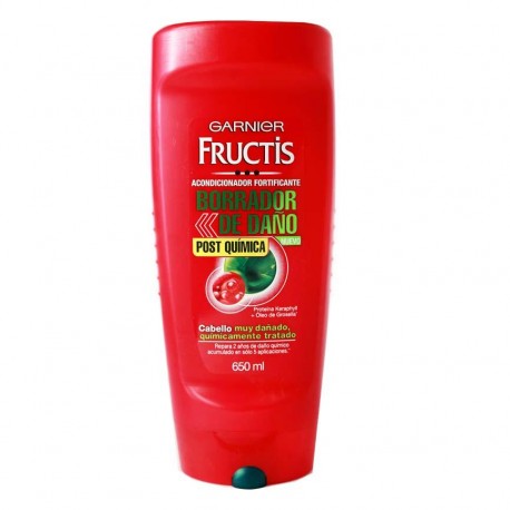 ACONDICIONADOR BORRADOR DE DAÑO POST QUIMICA FRUCTIS BOTELLA 650 ml