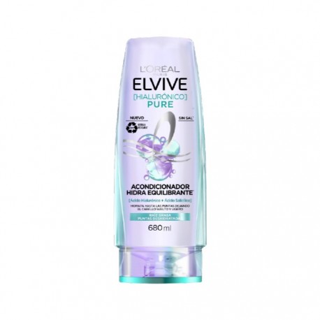 ACONDICIONADOR PURE HIALUROPNICO ELVIVE PZ 680 ml